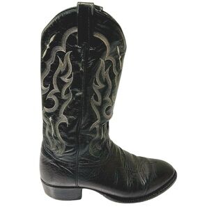 Tony Lama Bonham Western Boots Men 9 Black